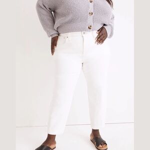 Madewell Plus Curvy Perfect Vintage Jean - Tile White - 20W